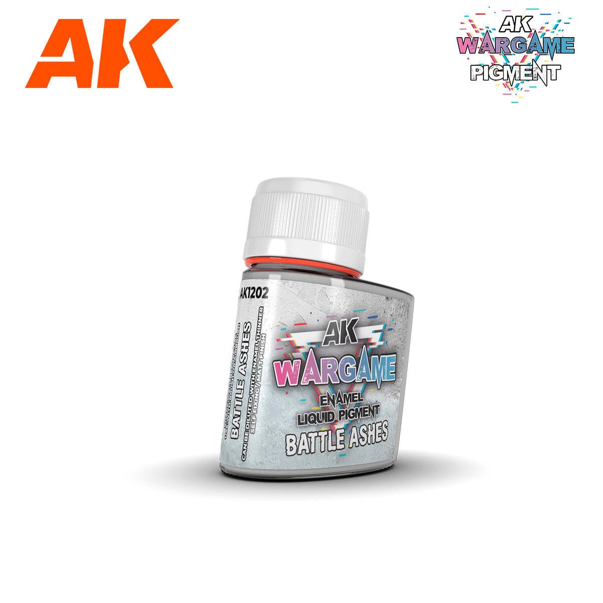 AK Interactive Enamel Liquid Pigments Battle Ashes AK1202